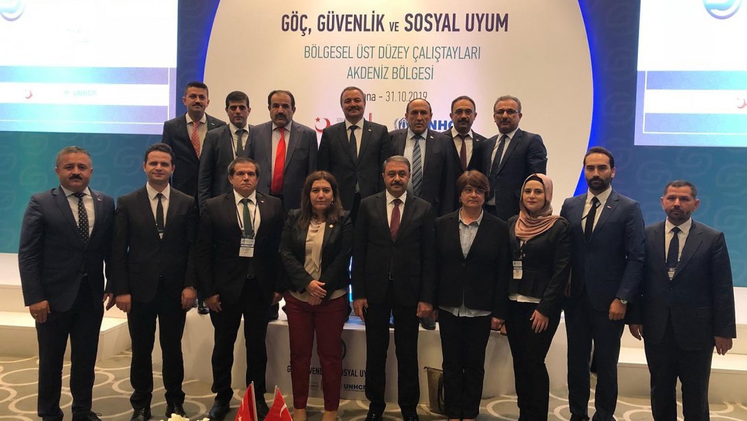 İl Milli Eğitim Müdürü Emre Çay, Güvenlik ve Sosyal Uyum Bölgesel Üst Düzey Çalıştayı Akdeniz Bölge toplantısına katıldı.