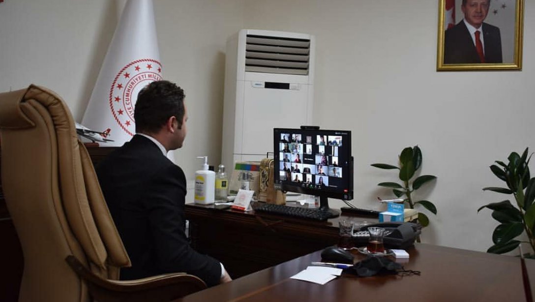 İl Milli Eğitim Müdürü Emre ÇAY,  öğretmenlerimiz ile telekonferans yöntemiyle bir araya geldi. 